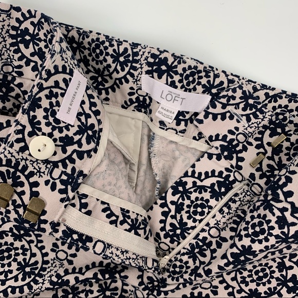 Ann Taylor Loft The Riviera Pant Marisa Geometric - Picture 6 of 10